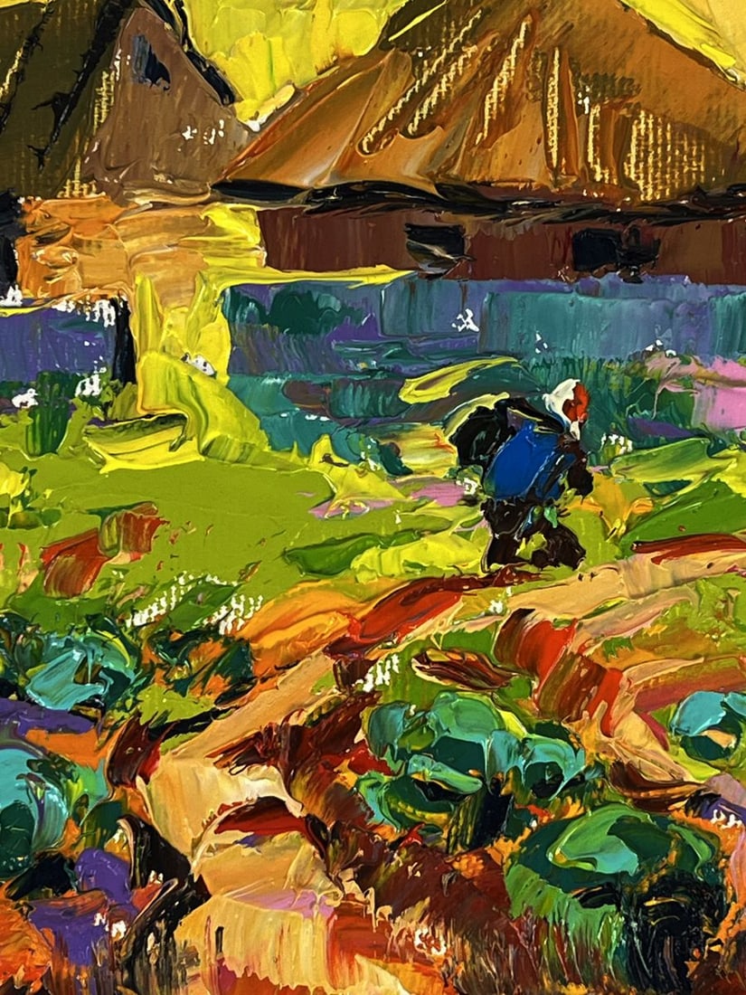 Oil painting Autumn evening in the village Oleksiy Ivanyuk - 8