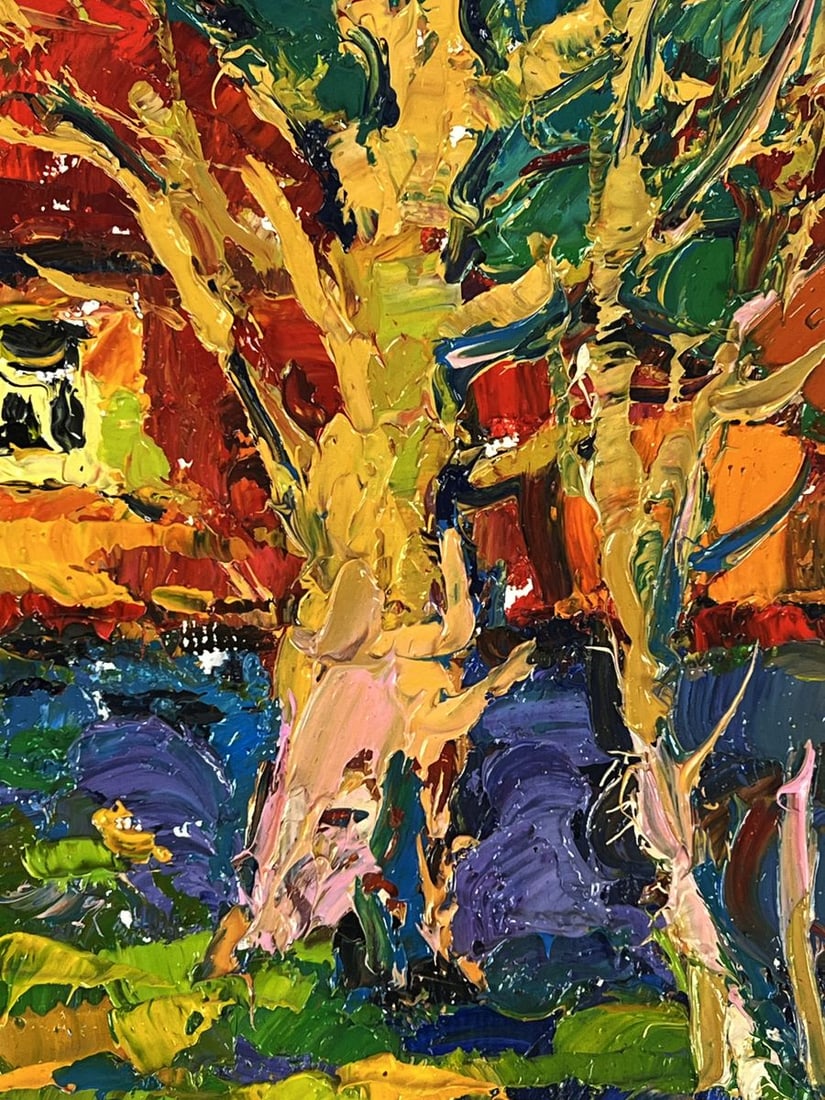 Oil painting Warm Evening in the Village Oksana Ivanyuk - 9