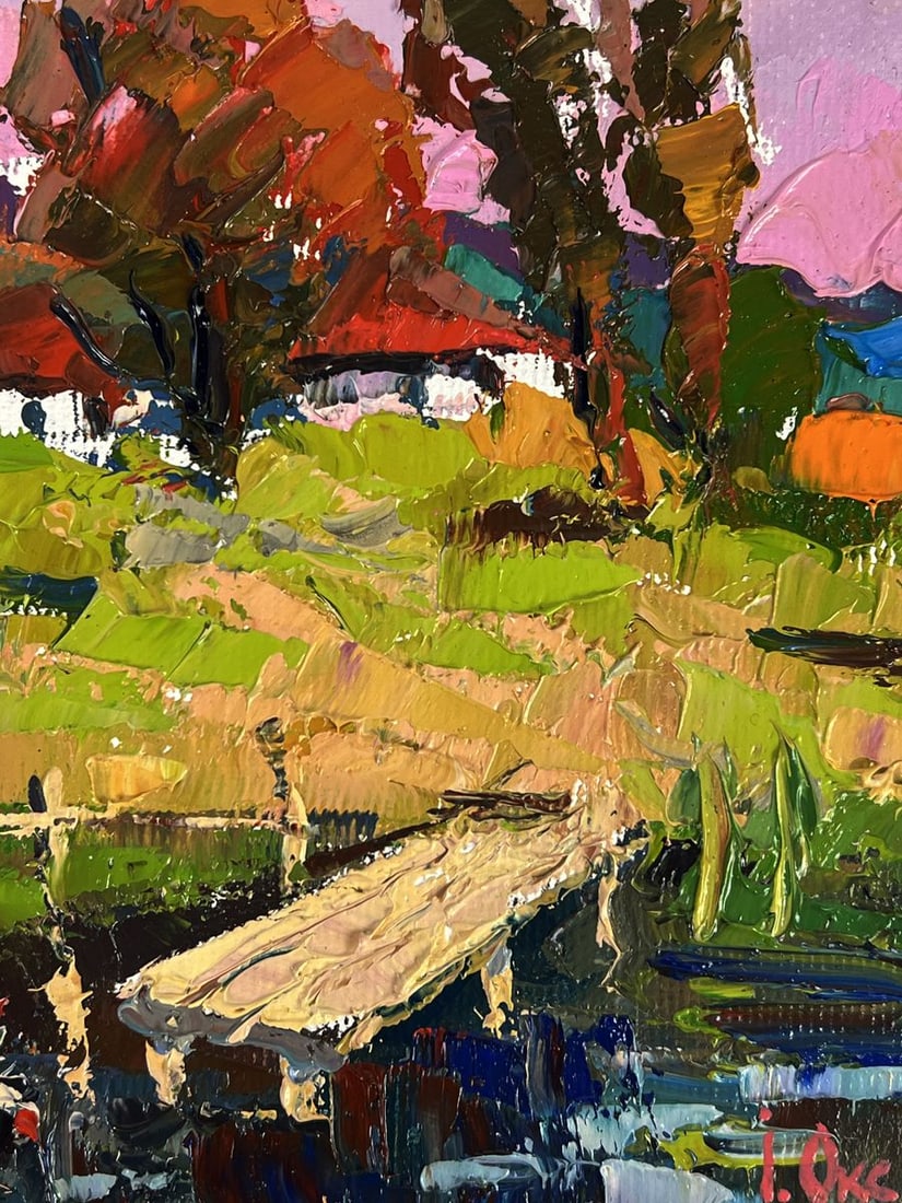 Oil painting Ducks are swimming by the river Oksana Ivanyuk - 10