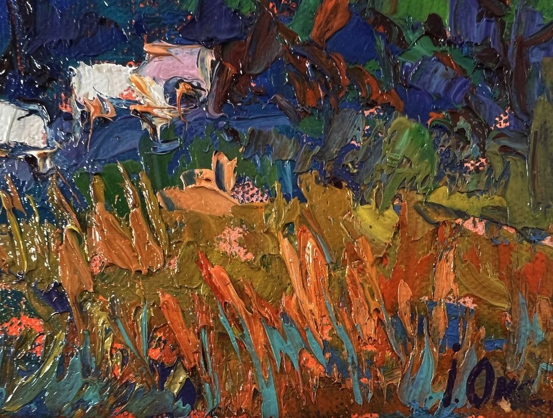 Oil painting Forest evening Oksana Ivanyuk - 5