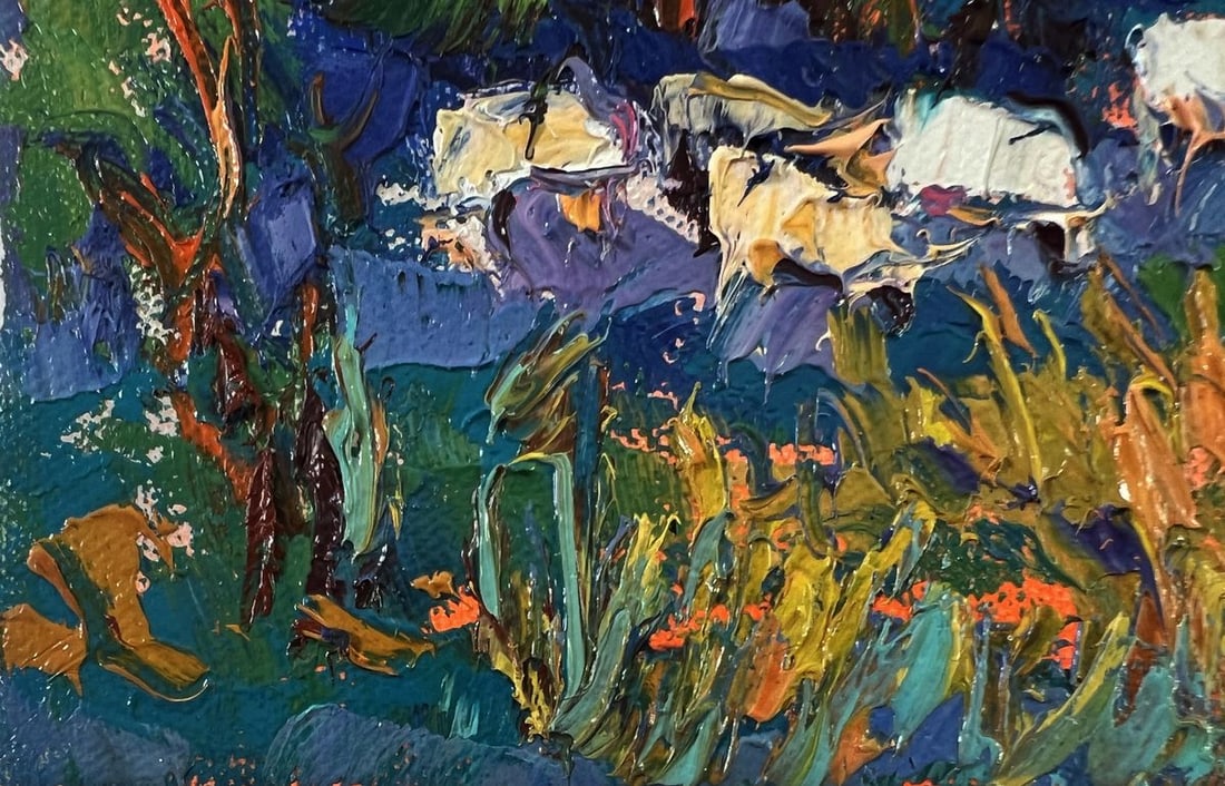 Oil painting Forest evening Oksana Ivanyuk - 6