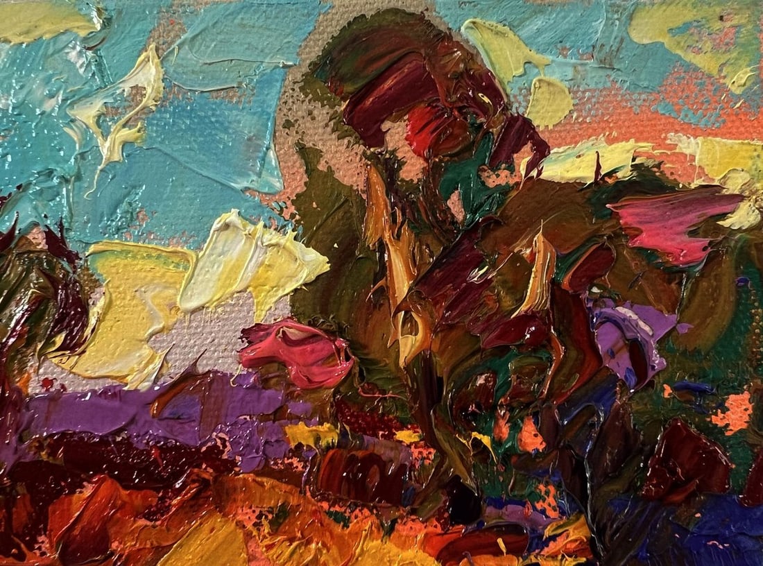 Oil painting Autumn evening Oleksiy Ivanyuk - 4