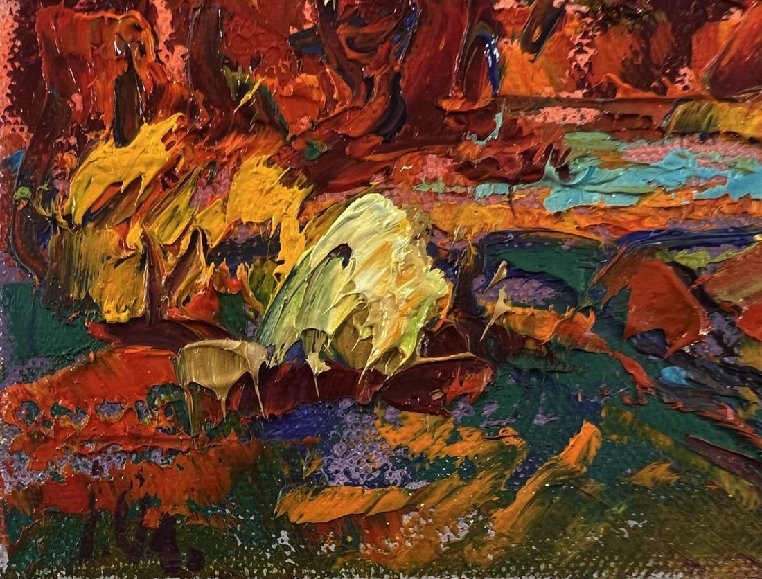 Oil painting Autumn evening Oleksiy Ivanyuk - 6