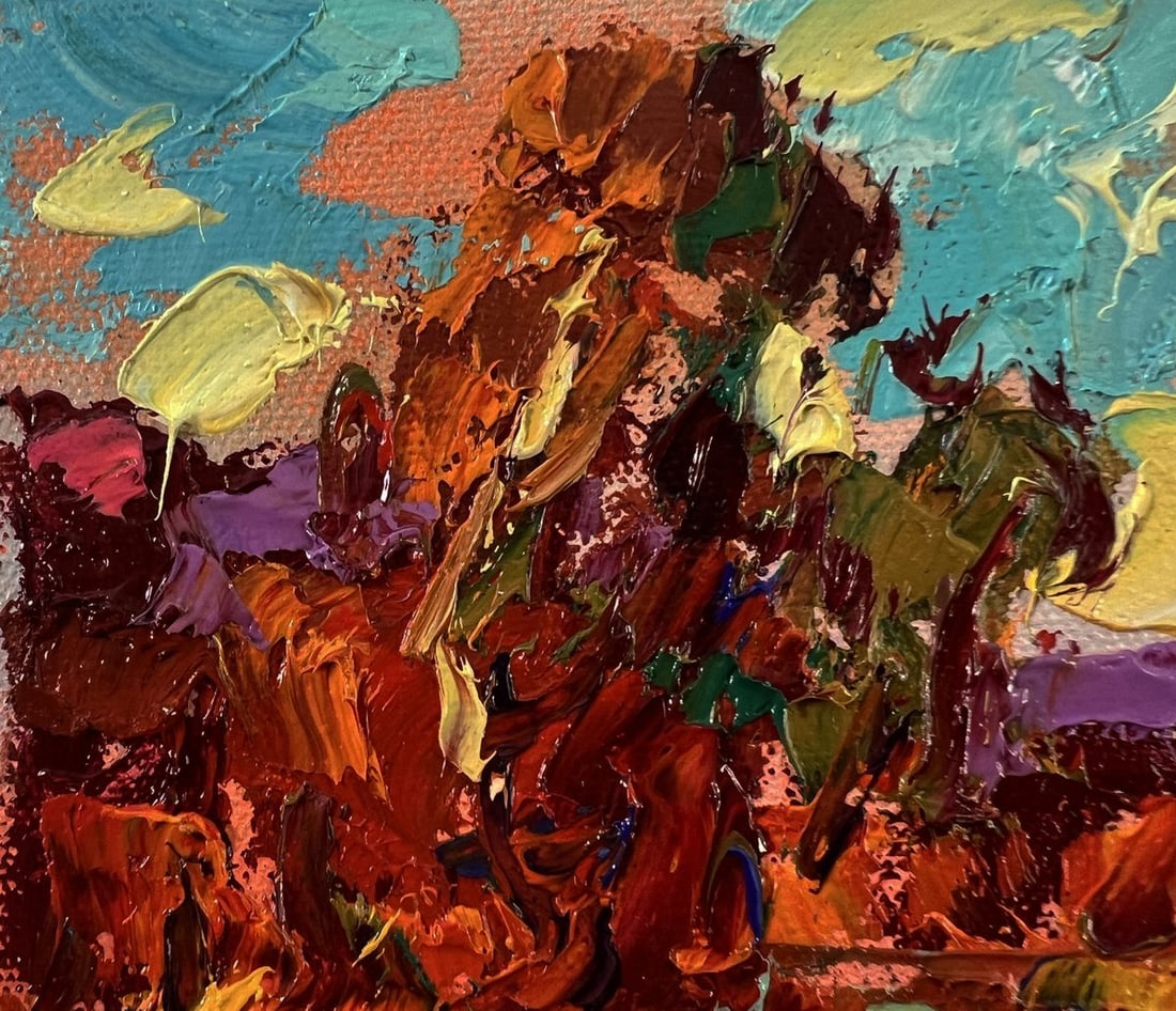 Oil painting Autumn evening Oleksiy Ivanyuk - 7