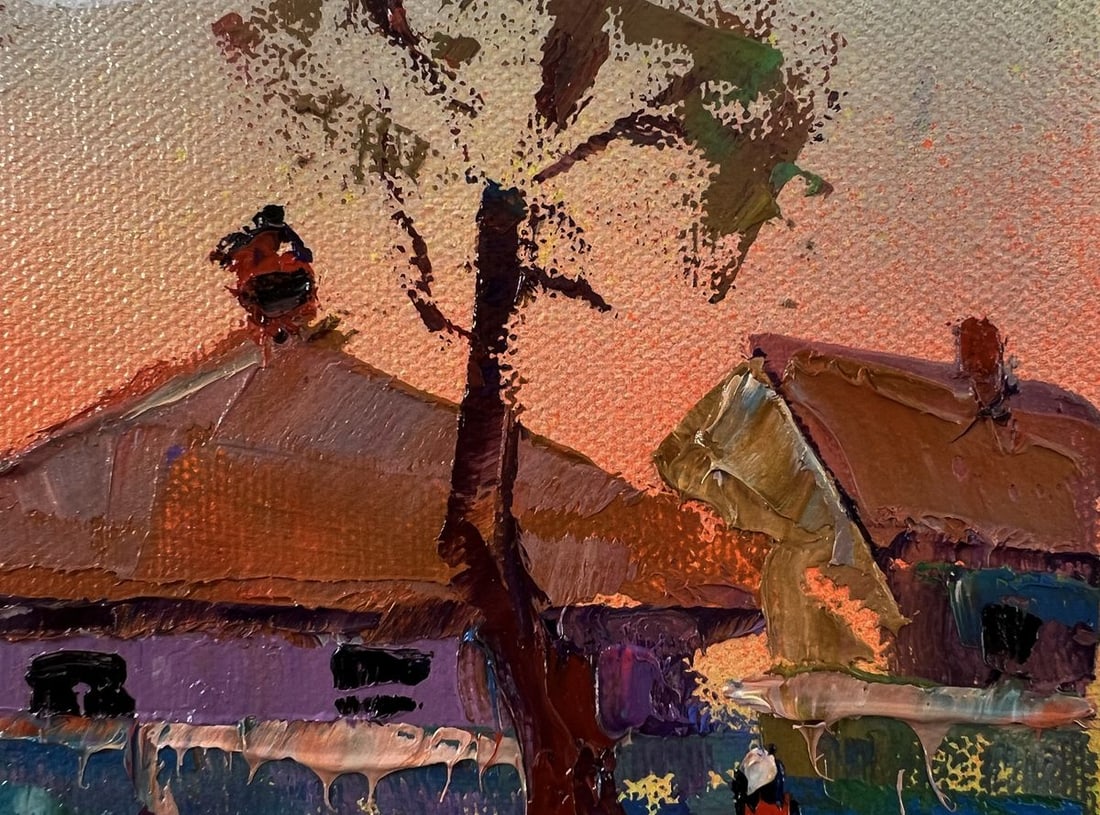 Oil painting Village morning Oleksiy Ivanyuk - 4