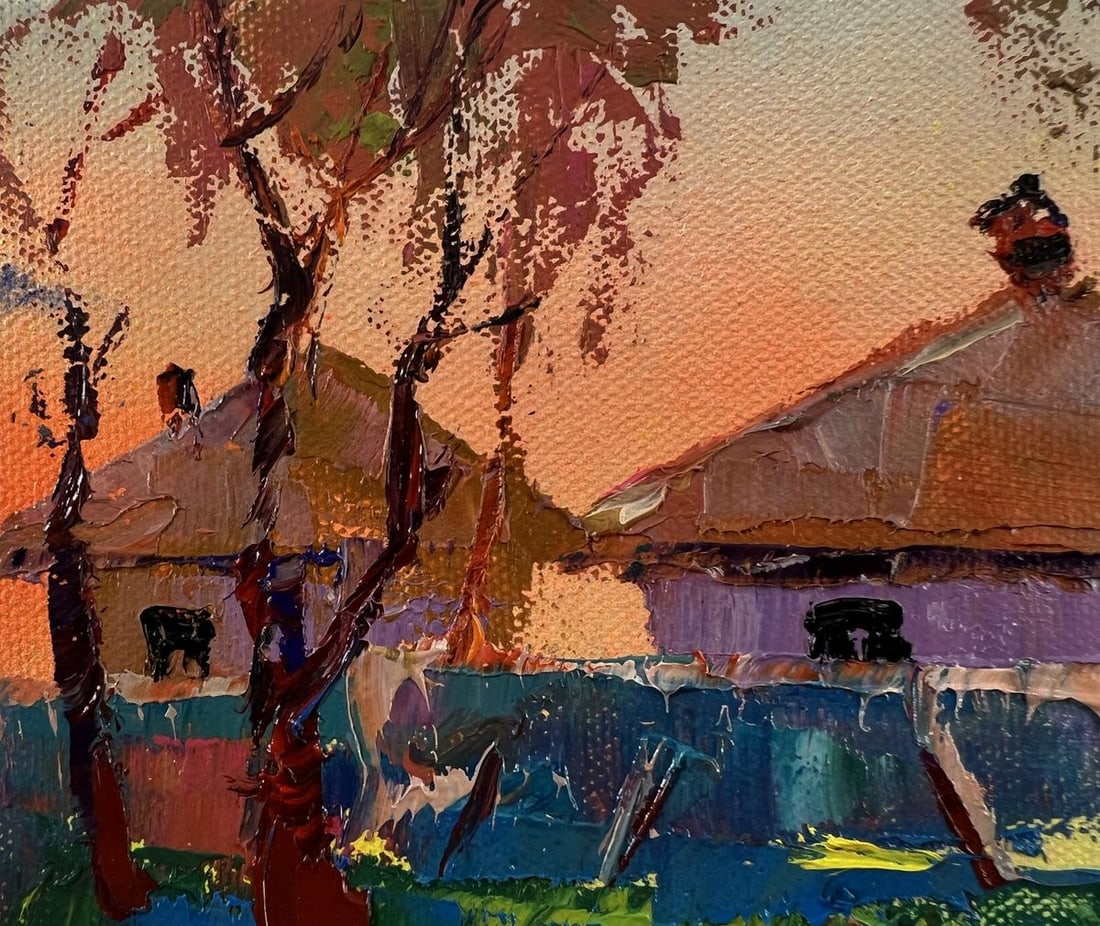 Oil painting Village morning Oleksiy Ivanyuk - 7