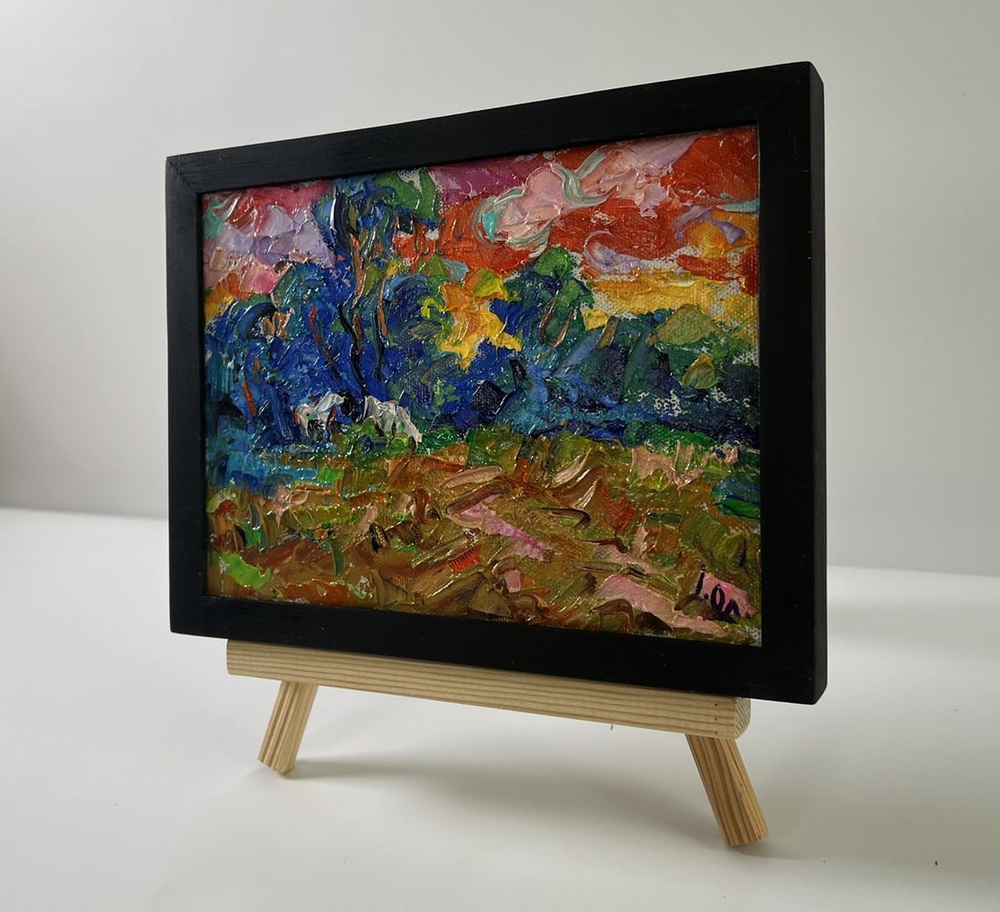 Oil painting Evening nature Oleksiy Ivanyuk - 2