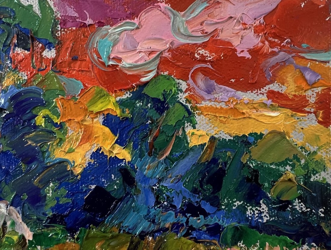 Oil painting Evening nature Oleksiy Ivanyuk - 4