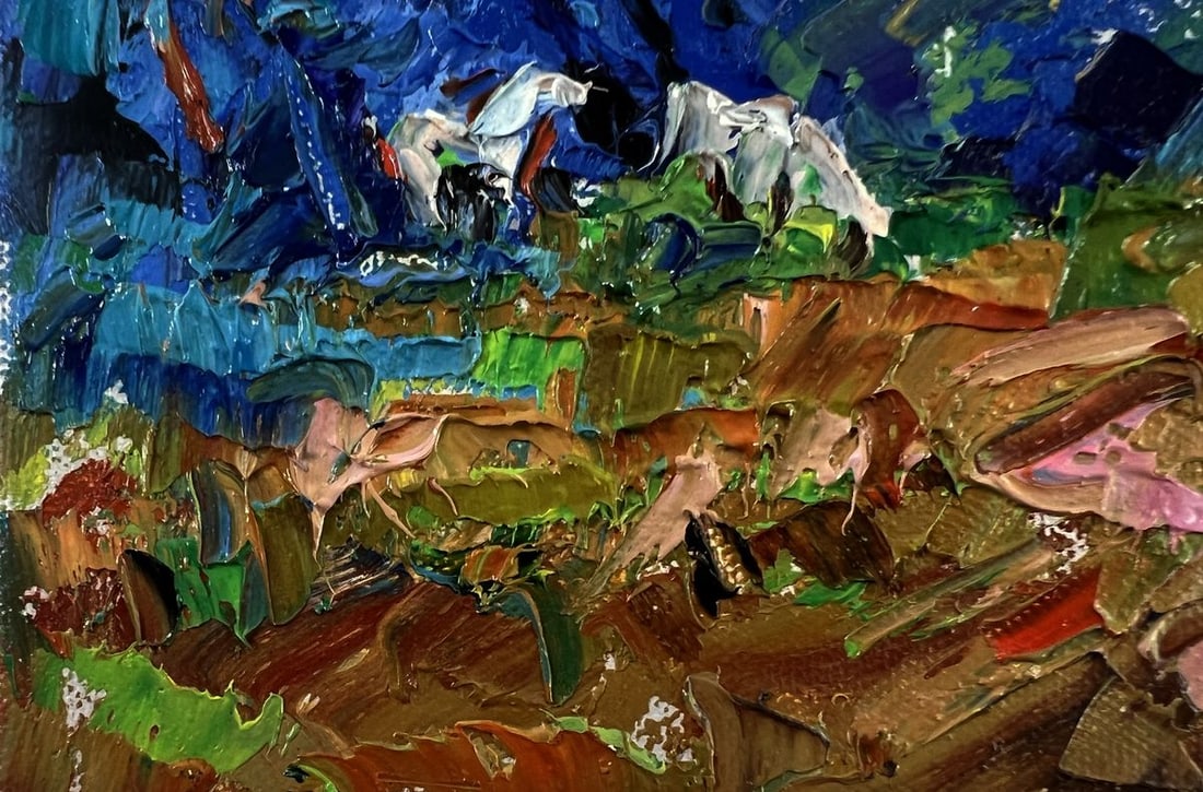 Oil painting Evening nature Oleksiy Ivanyuk - 6