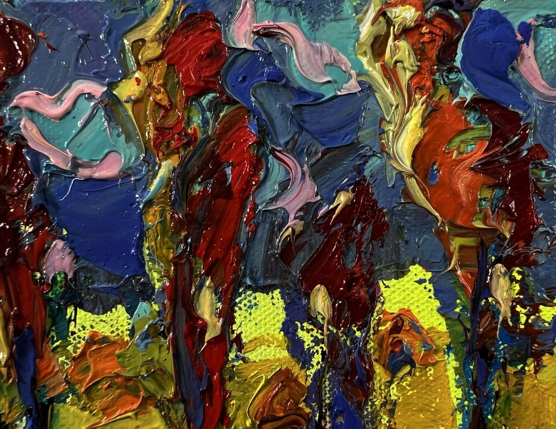 Oil painting Evening trees Oleksiy Ivanyuk - 4