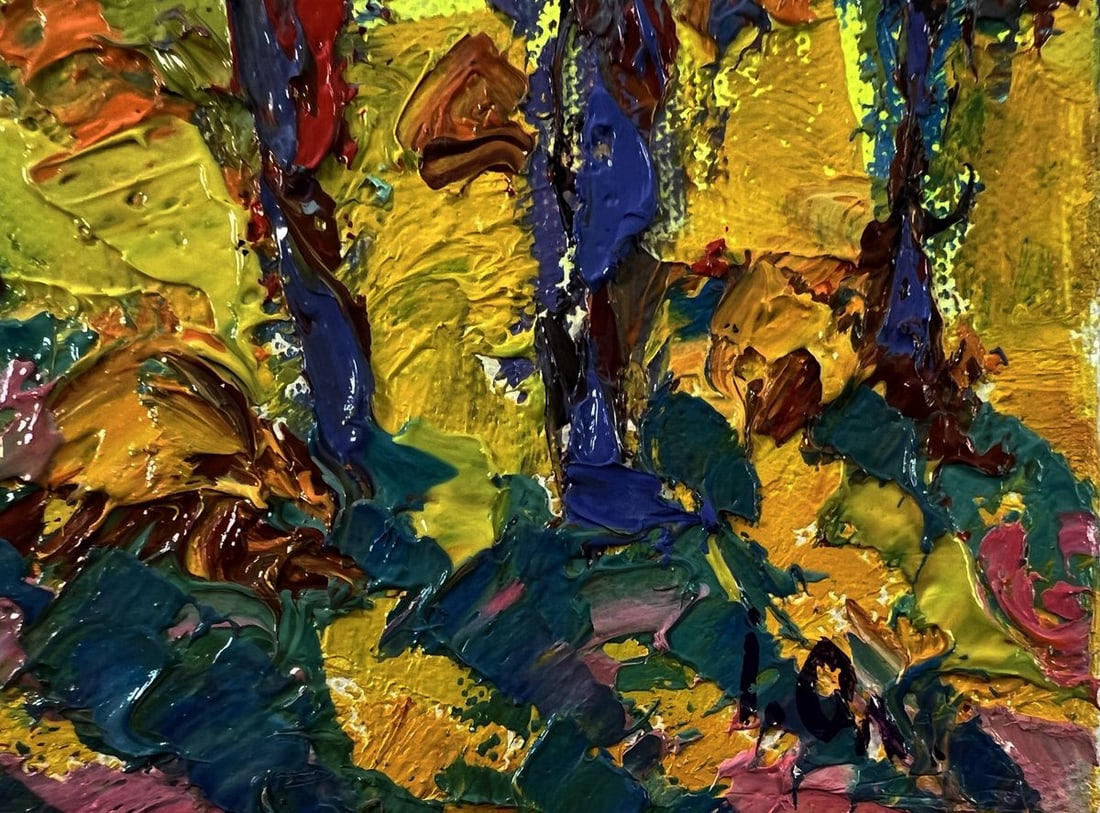 Oil painting Evening trees Oleksiy Ivanyuk - 5