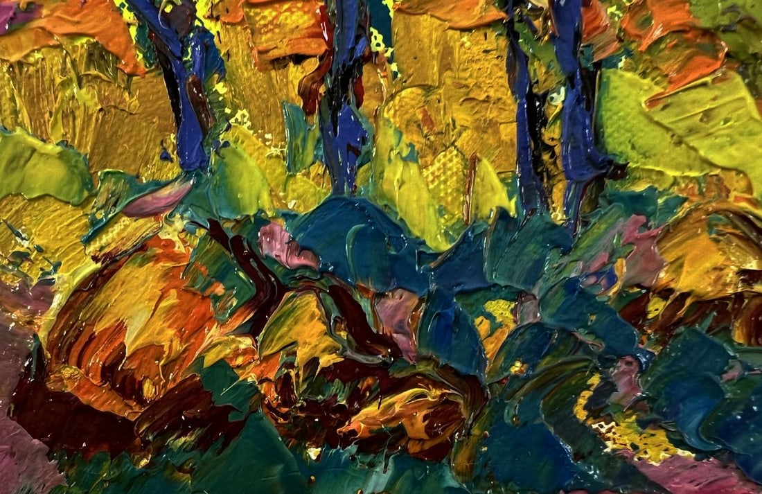 Oil painting Evening trees Oleksiy Ivanyuk - 6