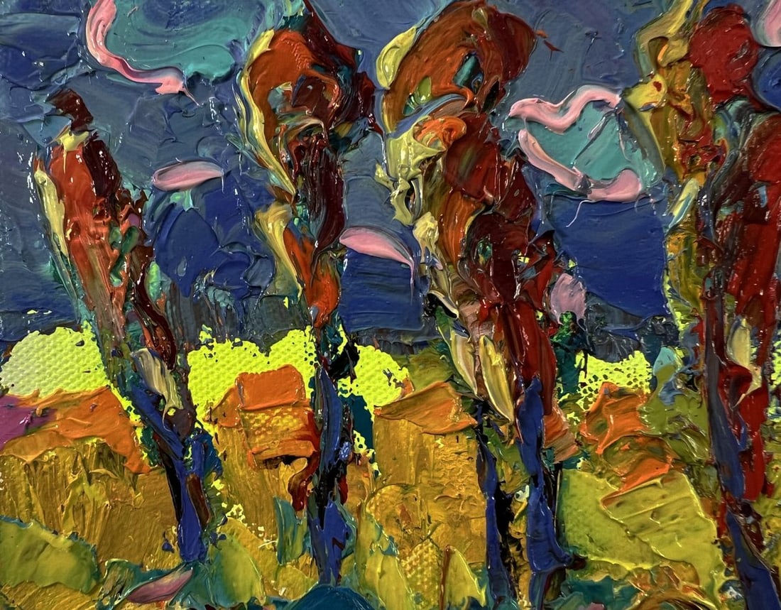 Oil painting Evening trees Oleksiy Ivanyuk - 7