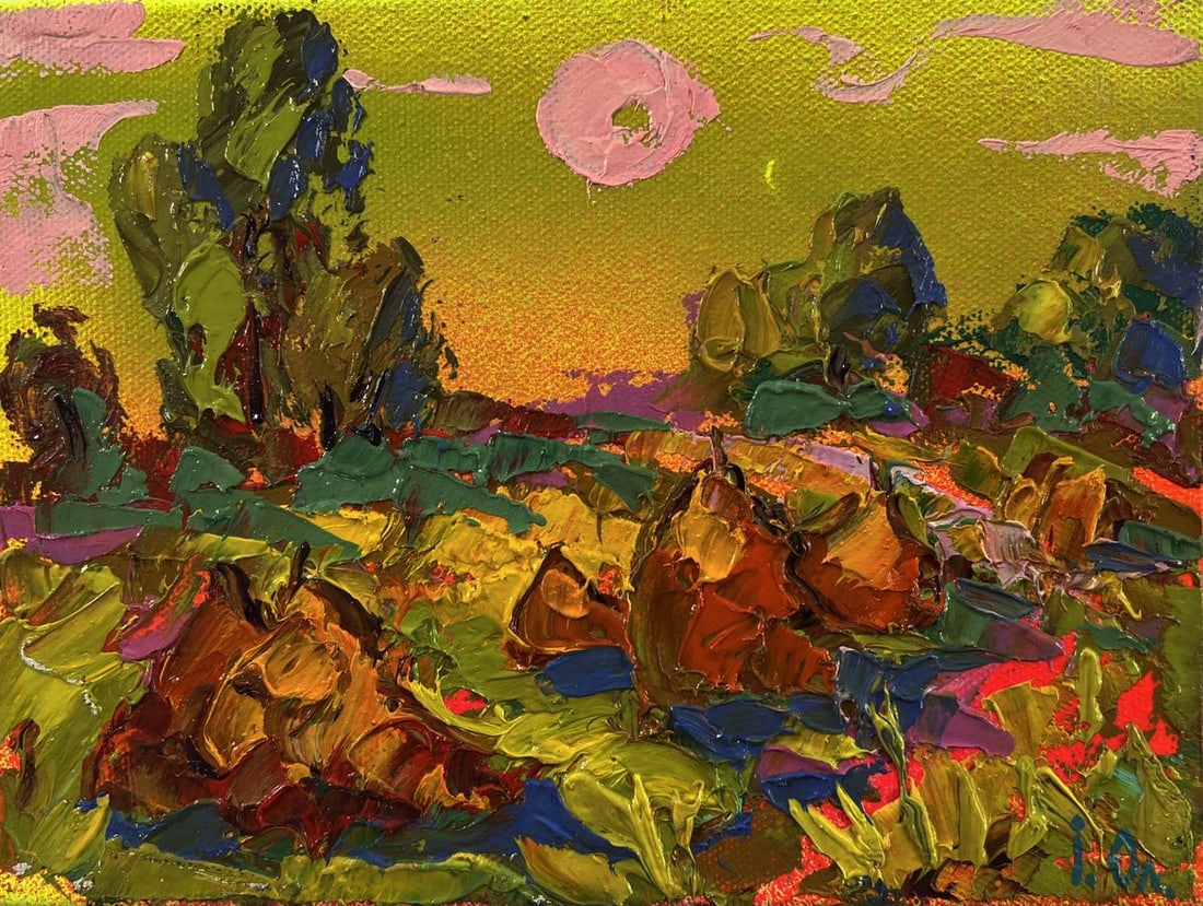 Oil painting The setting of the sun Oleksiy Ivanyuk - 3