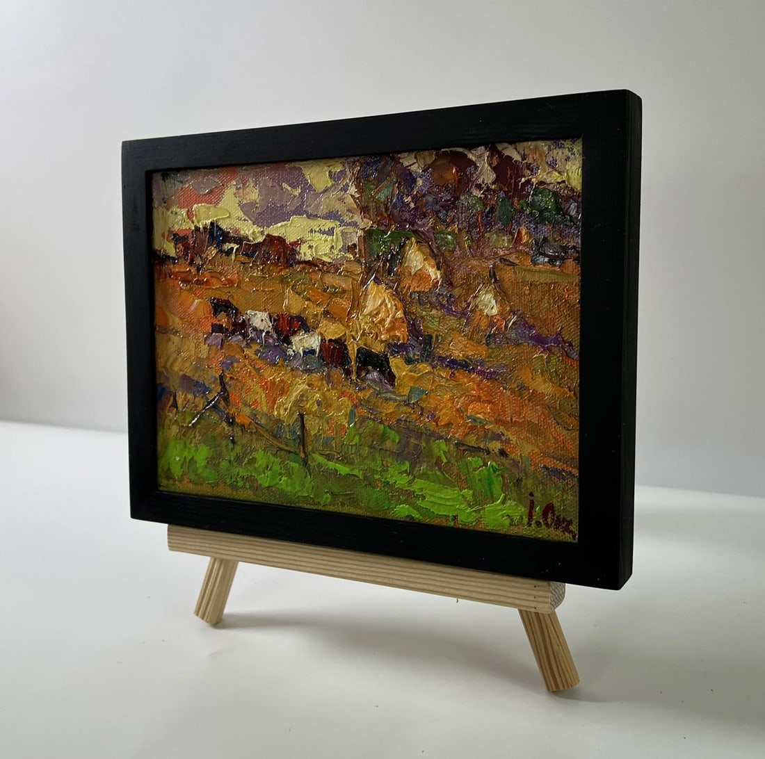 Oil painting Autumn evening Oksana Ivanyuk - 2
