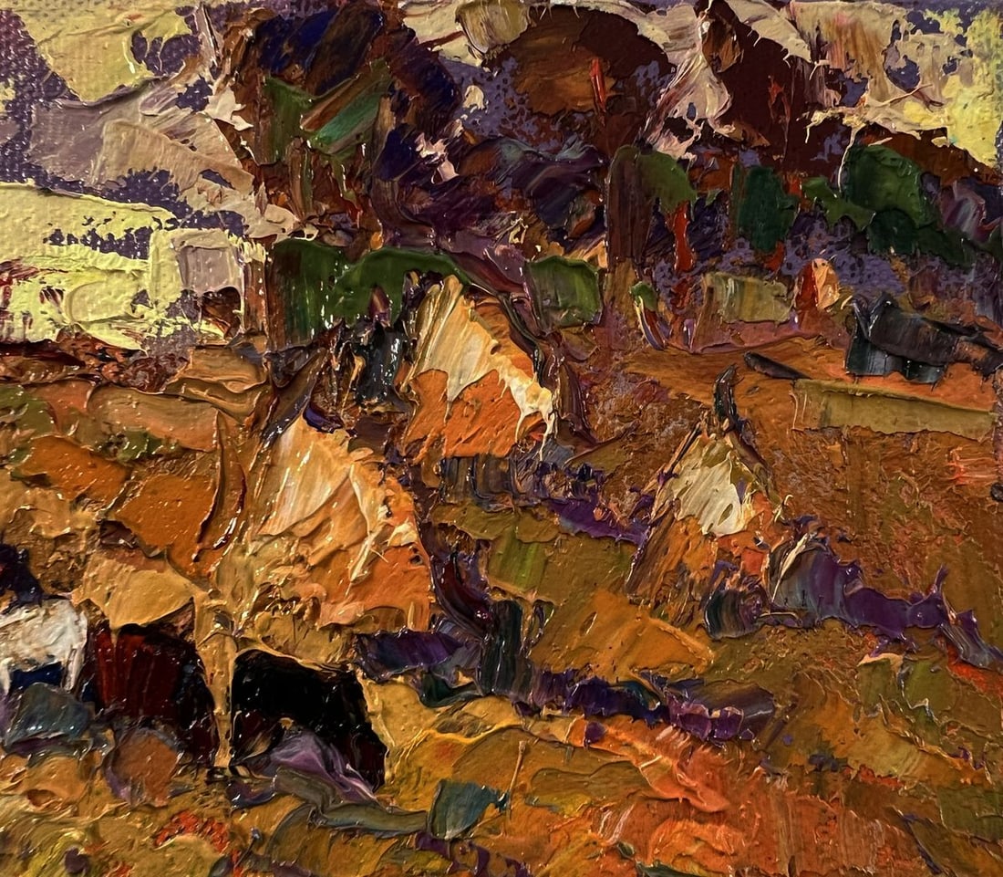 Oil painting Autumn evening Oksana Ivanyuk - 4