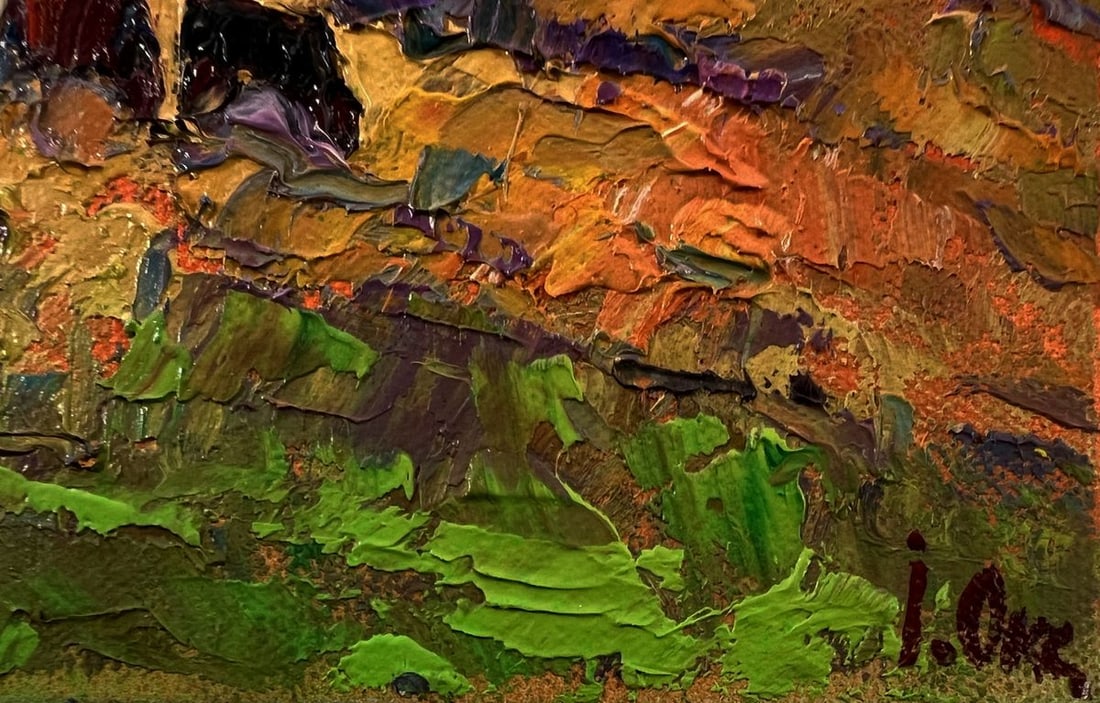 Oil painting Autumn evening Oksana Ivanyuk - 5