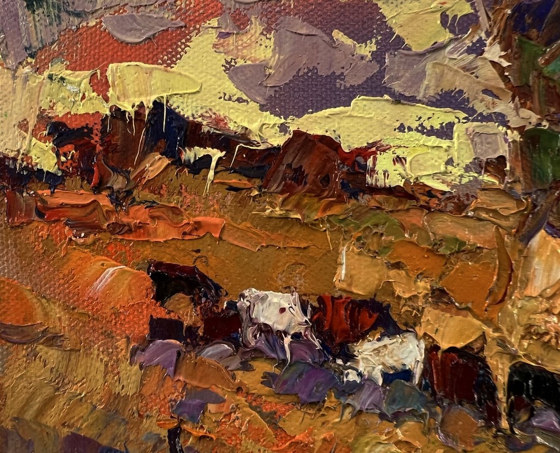 Oil painting Autumn evening Oksana Ivanyuk - 7