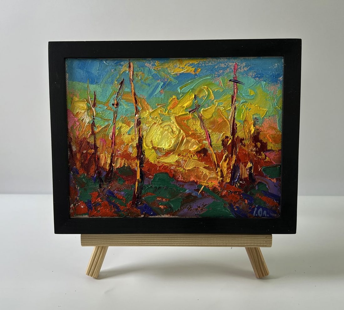 Oil painting The setting of the sun Oleksiy Ivanyuk: Title: Oil painting The setting of the sun Oleksiy Ivanyuk Description: No.AAA5633The Oil painting Canvas titled “The setting of the sun” captures one of the most ephemeral yet powerful transi