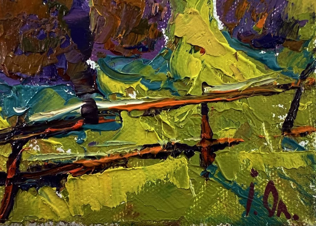 Oil painting Bright night over the field Oleksiy Ivanyuk - 5