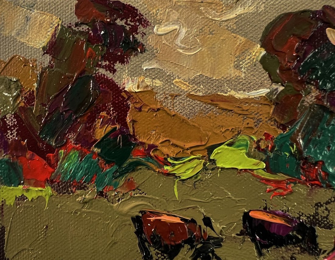 Oil painting Autumn evening Oleksiy Ivanyuk - 7
