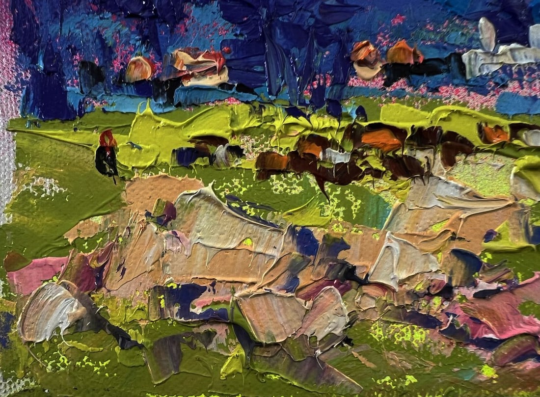 Oil painting Blue nature night Oleksiy Ivanyuk - 6