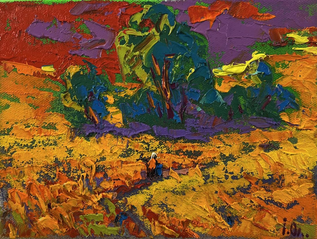 Oil painting Crimson sunset Oleksiy Ivanyuk - 3