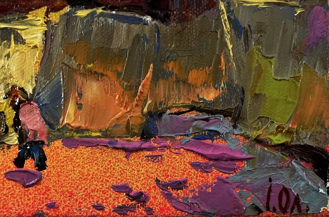 Oil painting Village evening in reflection Oleksiy Ivanyuk - 5