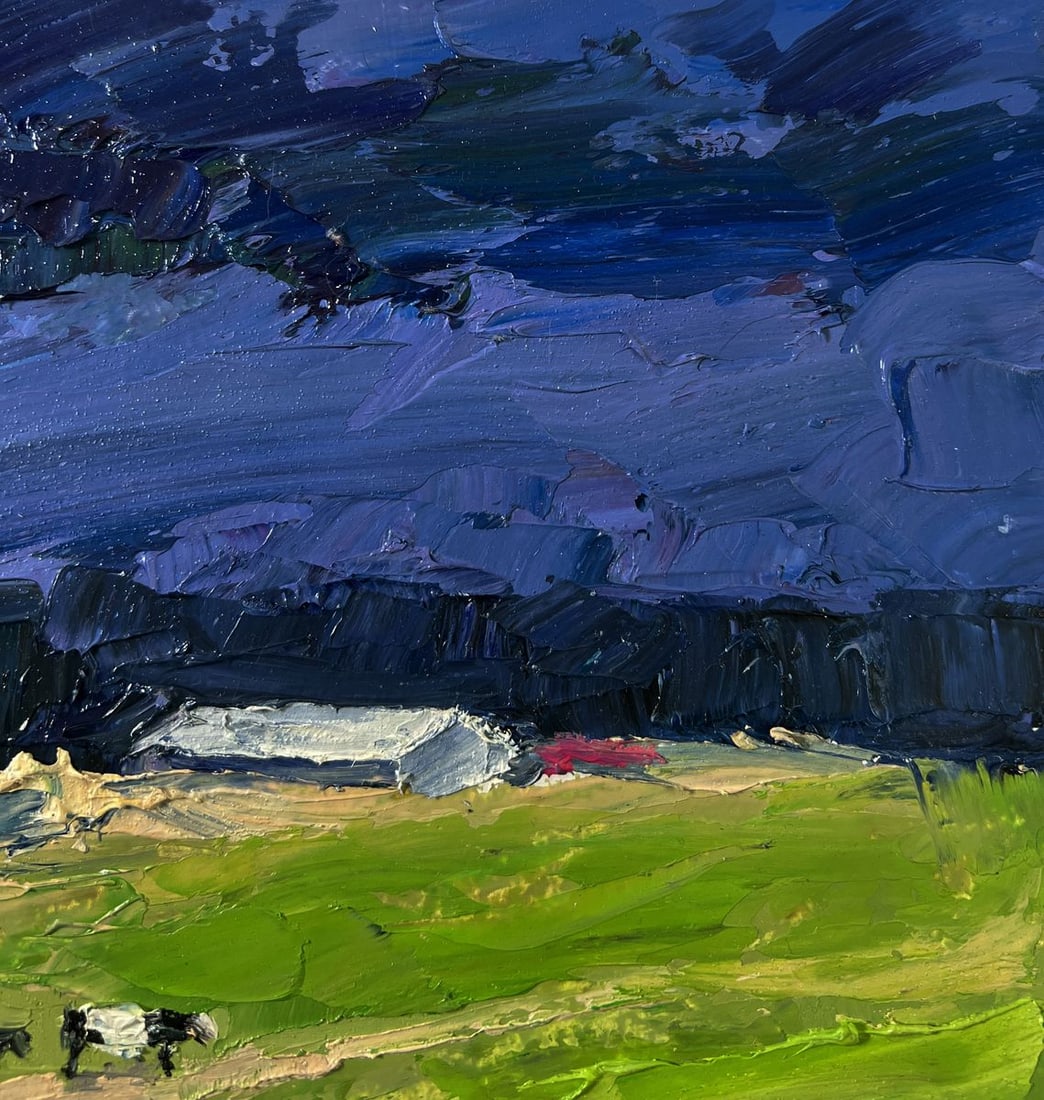 Oil painting Evening field Boris Serdyuk - 4
