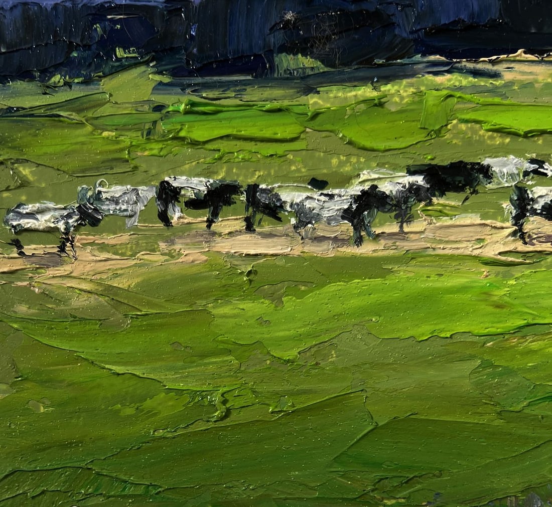 Oil painting Evening field Boris Serdyuk - 7