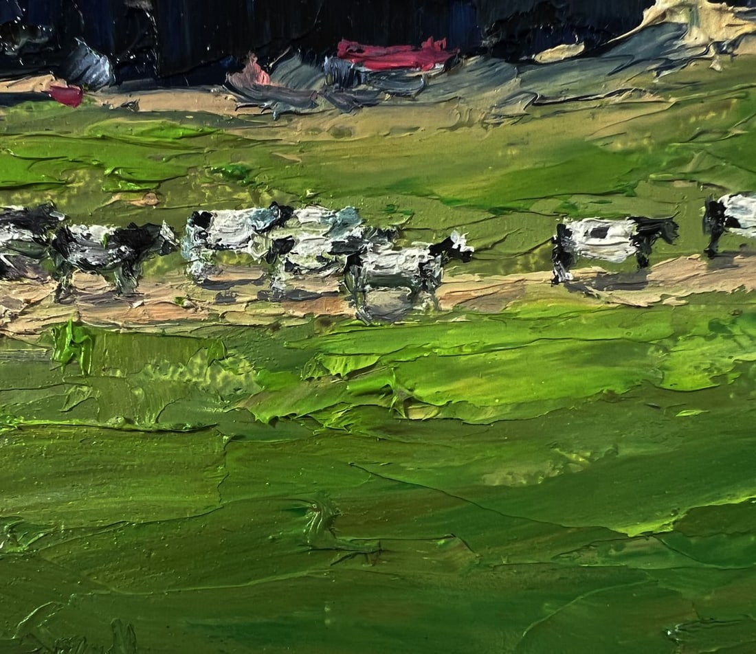 Oil painting Evening field Boris Serdyuk - 8