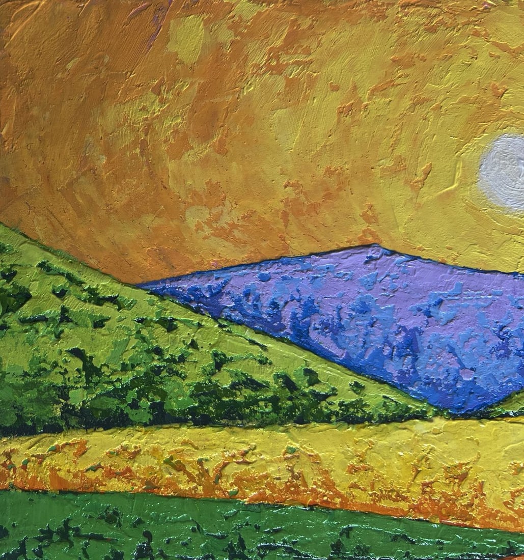 Oil painting The sky in the lights of the evening sun V. Zadorozhnya - 5