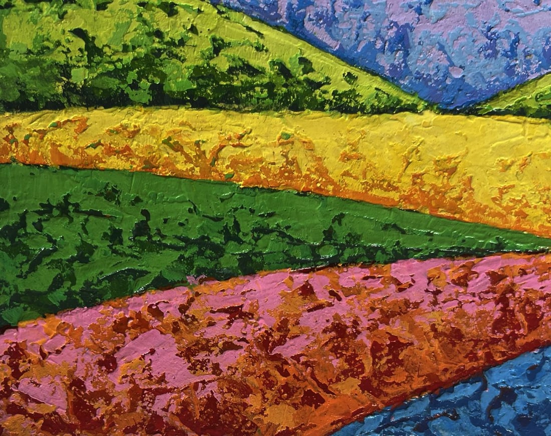 Oil painting The sky in the lights of the evening sun V. Zadorozhnya - 6