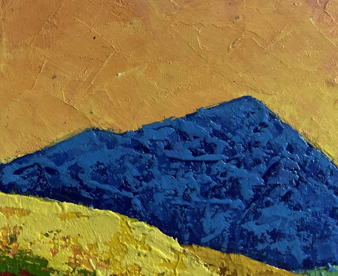 Oil painting The mountains are covered with meadows V. Zadorozhnya - 5