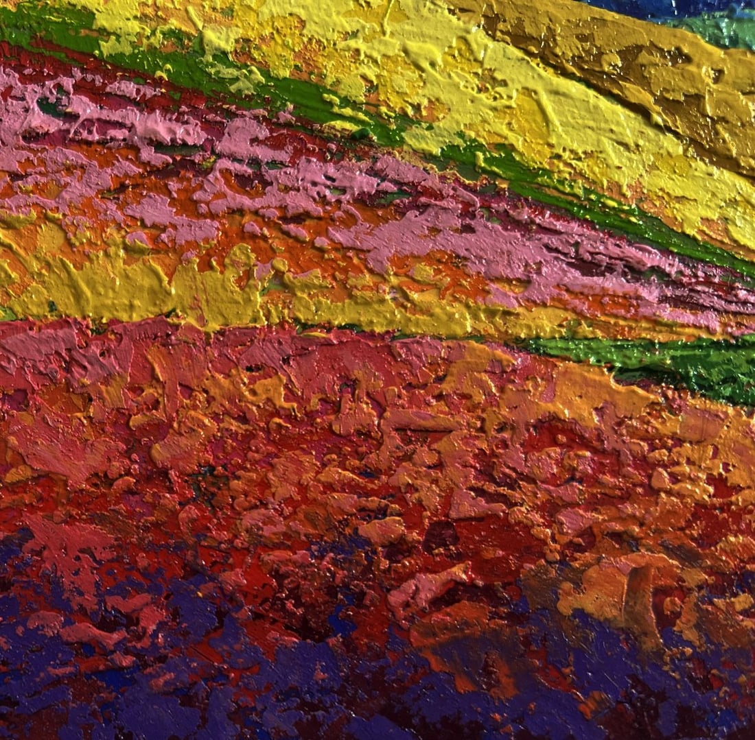 Oil painting The mountains are covered with meadows V. Zadorozhnya - 6