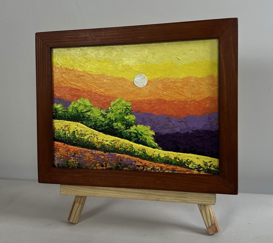 Oil painting Different shades of sunset V. Zadorozhnya - 2