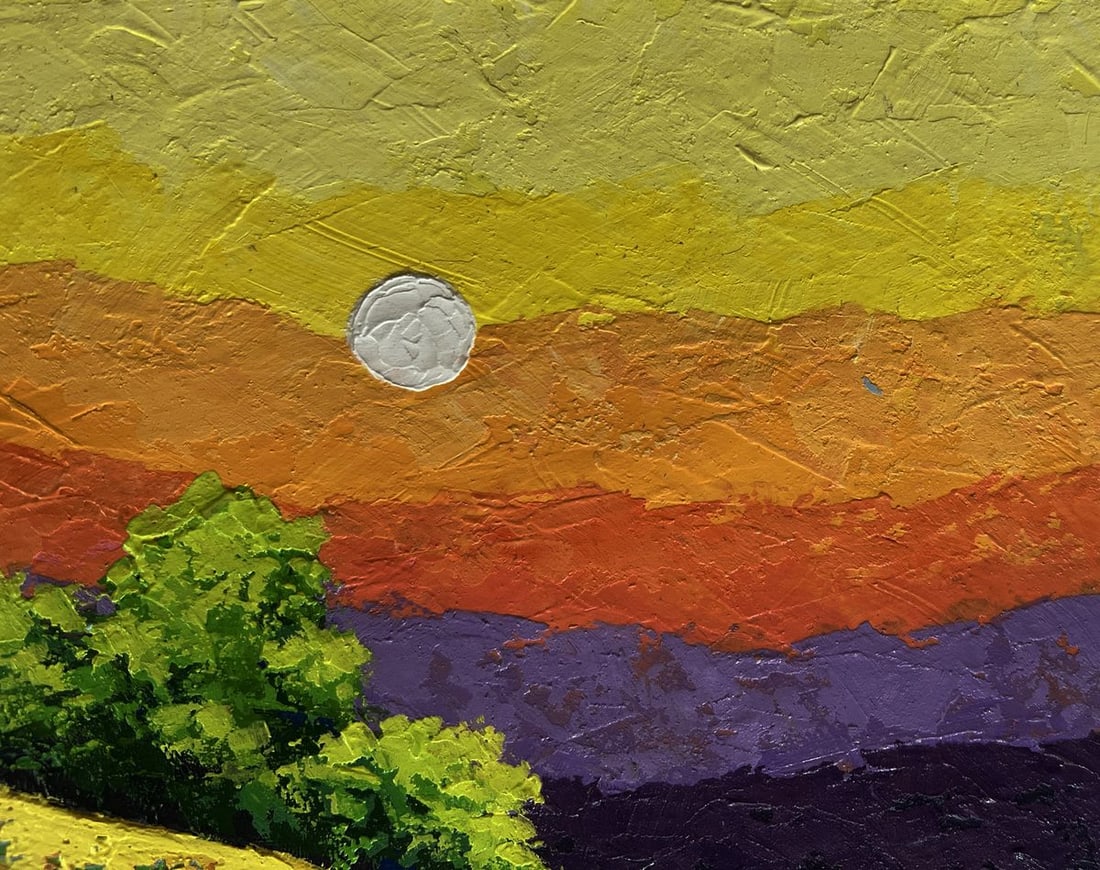 Oil painting Different shades of sunset V. Zadorozhnya - 4
