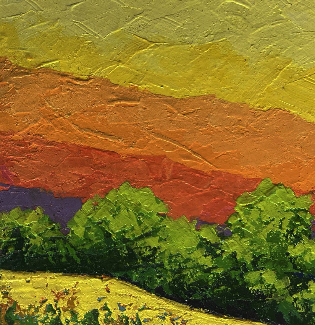 Oil painting Different shades of sunset V. Zadorozhnya - 5
