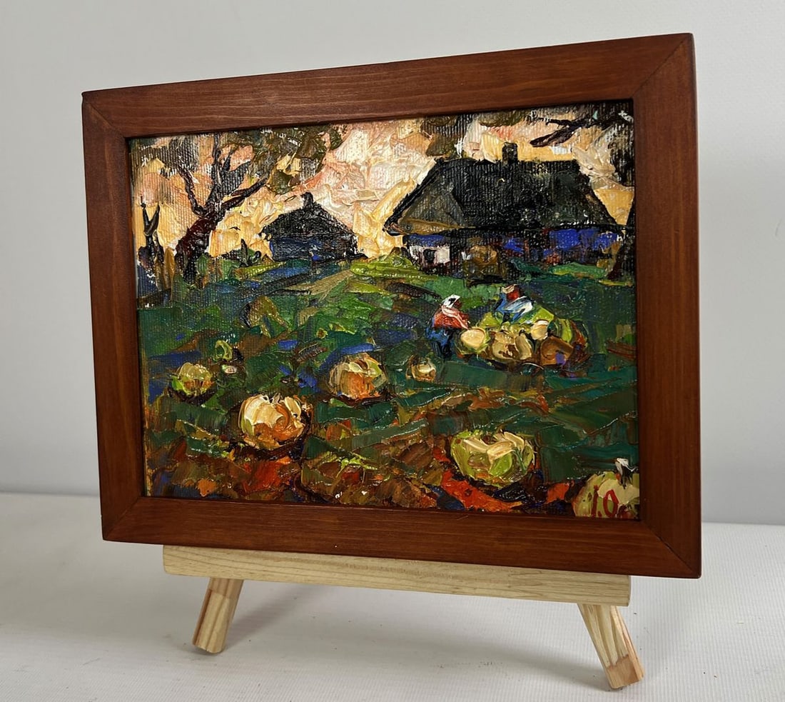 Oil painting Autumn vegetable gardens Alex Kalenyuk - 2