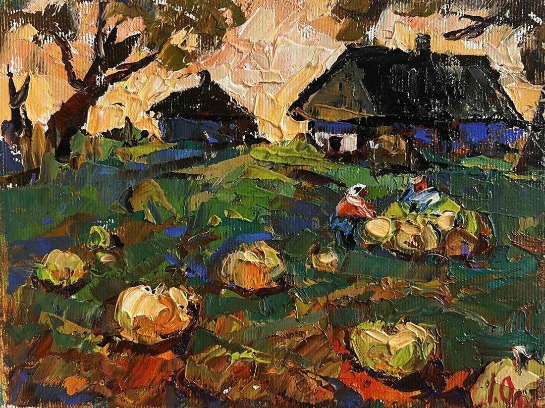 Oil painting Autumn vegetable gardens Alex Kalenyuk - 3