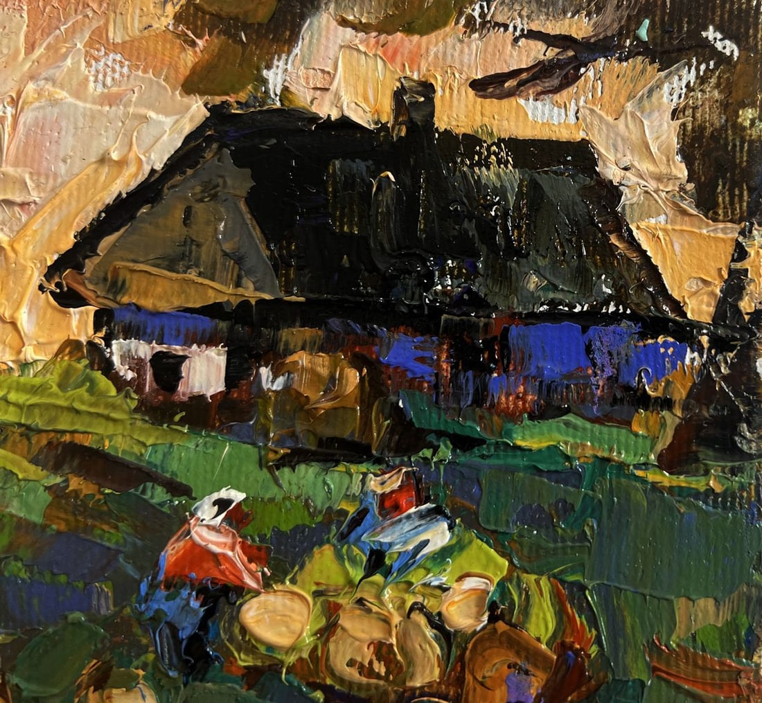 Oil painting Autumn vegetable gardens Alex Kalenyuk - 4