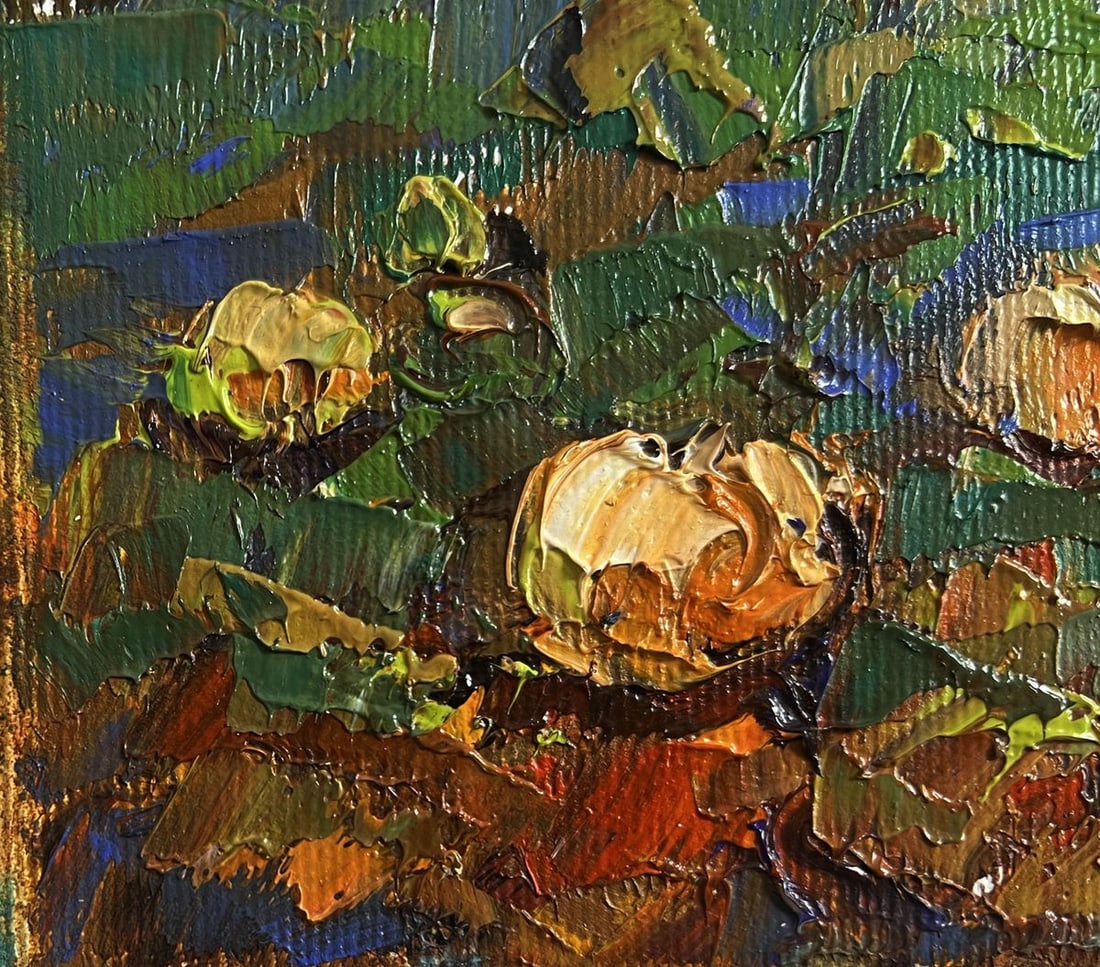 Oil painting Autumn vegetable gardens Alex Kalenyuk - 5