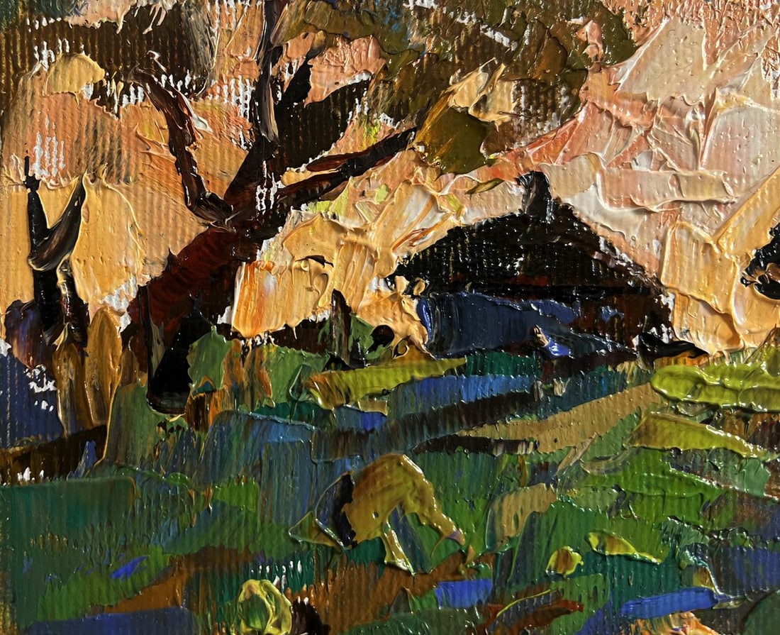 Oil painting Autumn vegetable gardens Alex Kalenyuk - 6