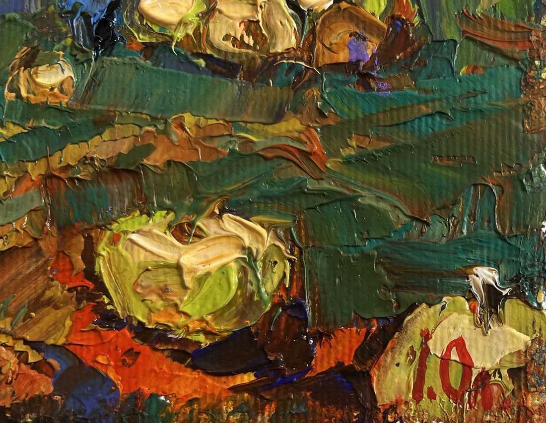 Oil painting Autumn vegetable gardens Alex Kalenyuk - 7
