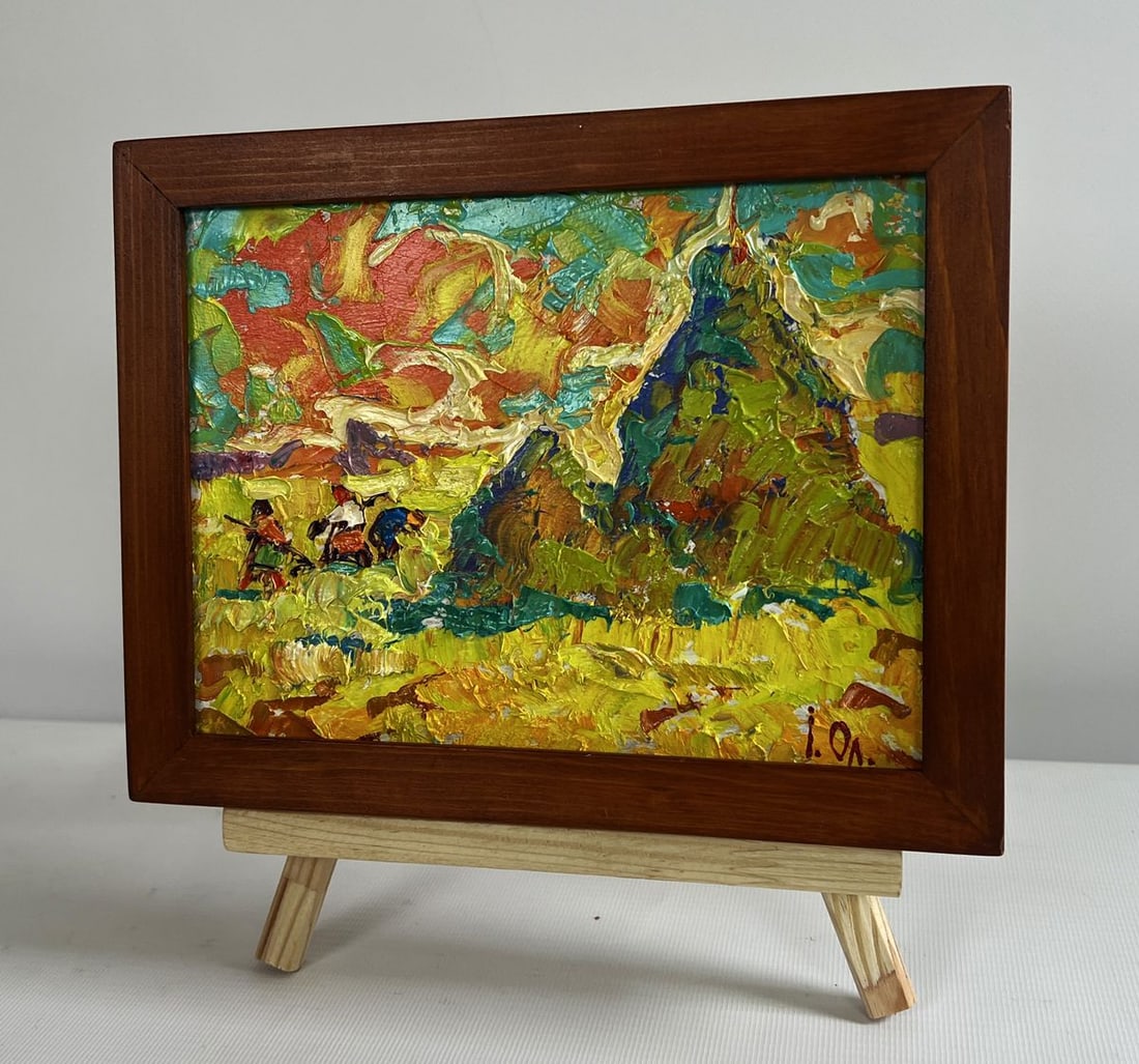 Oil painting Sunny hot day in the field Alex Kalenyuk - 2
