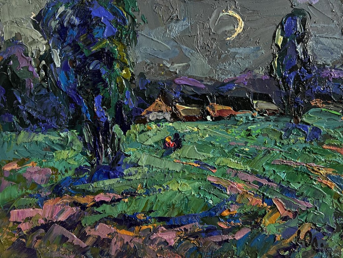 Oil painting Light from the moon Alex Kalenyuk - 3