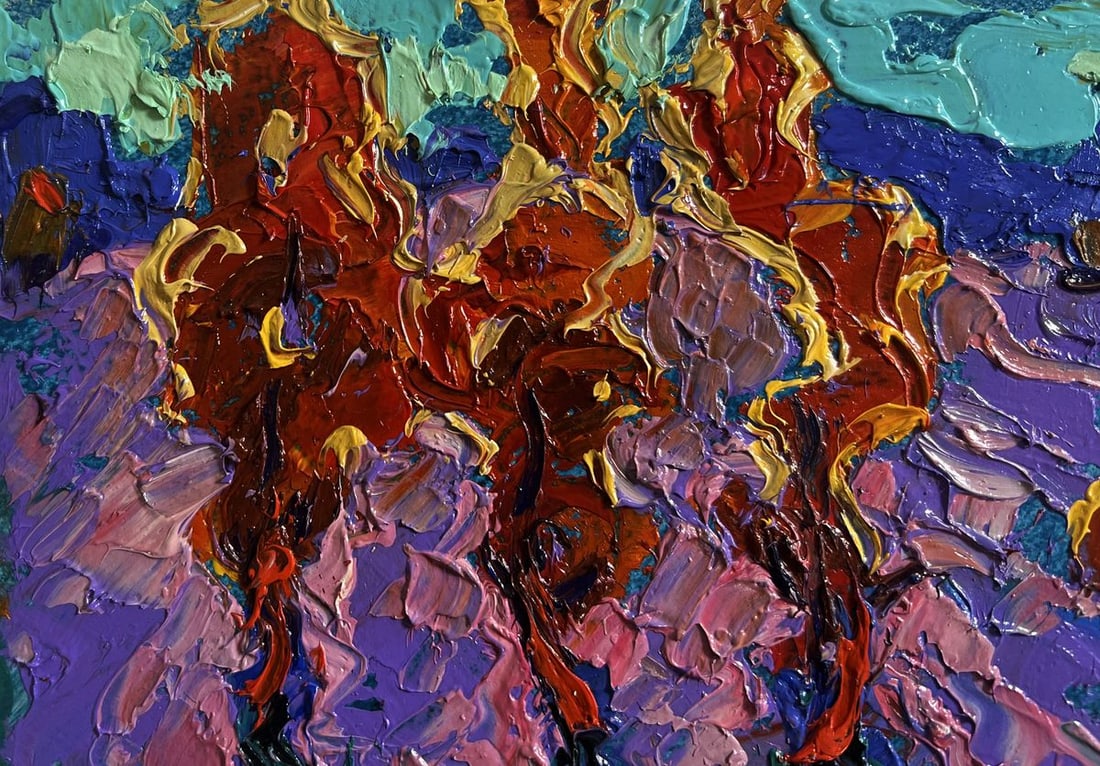 Oil painting Cool autumn evening Alex Kalenyuk - 6