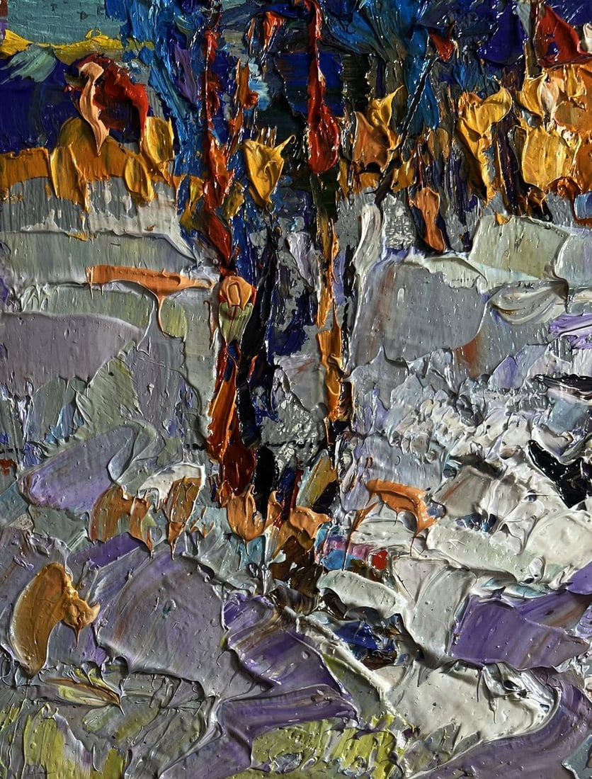 Oil painting Quiet winter evening Alex Kalenyuk - 6
