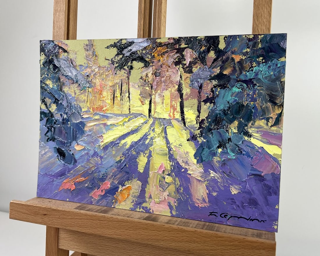 Oil painting The first rays of the sun in the east Boris Serdyuk - 2