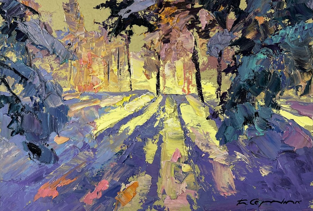 Oil painting The first rays of the sun in the east Boris Serdyuk - 3